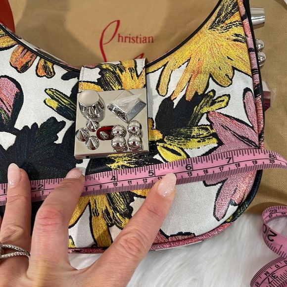 Christian Louboutin carasky floral print bag nwt